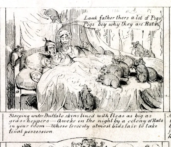 Framed Print : Emigration - Fleas and Rats Framed Print : Emigration - Fleas and Rats