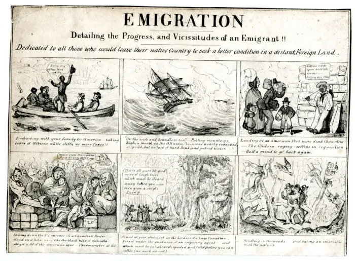 Framed Print : Emigration - Progress and Vicissitudes Framed Print : Emigration - Progress and Vicissitudes