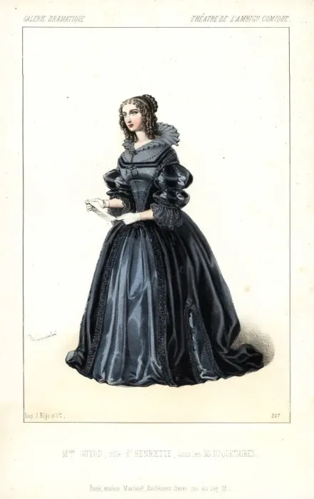 Framed Print : Emilie Honorine Guyon as Henriette in Les Framed Print : Emilie Honorine Guyon as Henriette in Les