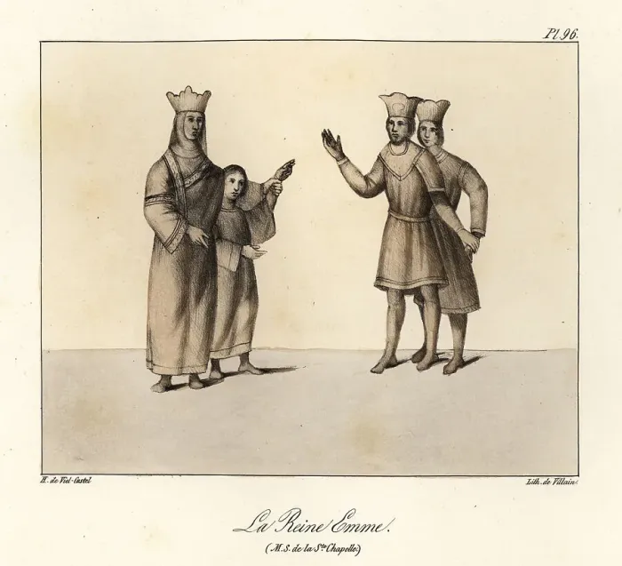 Framed Print : Emma of Normandy, c. 984-1052, queen of England, Denmark and Nor Framed Print : Emma of Normandy, c. 984-1052, queen of England, Denmark and Nor