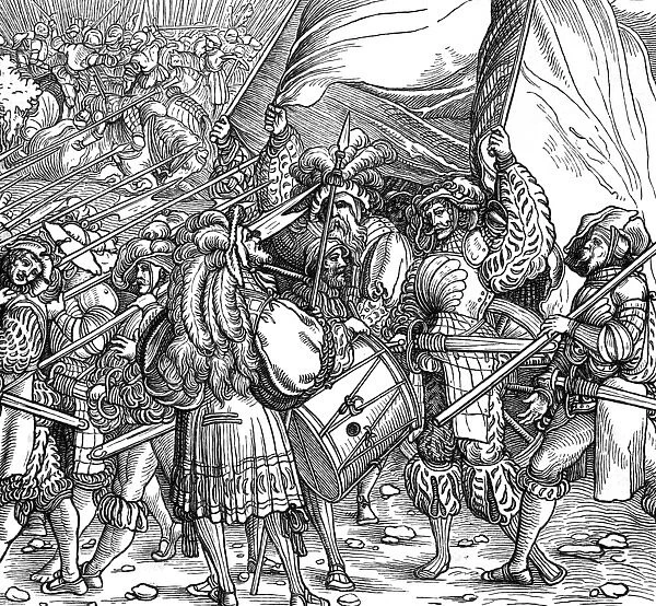 Emperor Carl V going into battle