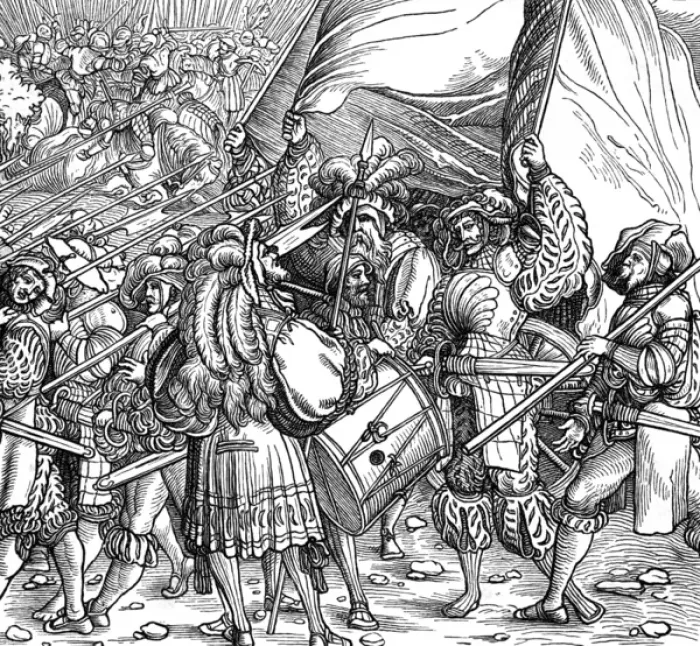 Framed Print : Emperor Carl V going into battle Framed Print : Emperor Carl V going into battle