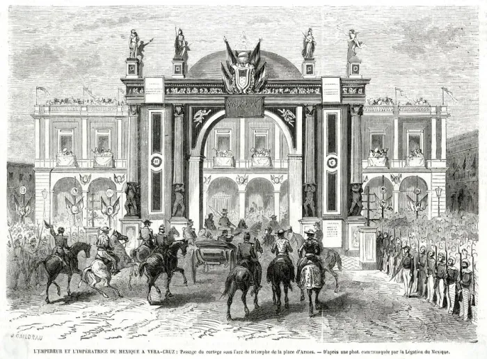Framed Print : Emperor and Empress of Mexico at Vera Cruz Framed Print : Emperor and Empress of Mexico at Vera Cruz