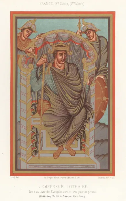 Framed Print : Emperor Lothair I or Lothar I, 795-855 Framed Print : Emperor Lothair I or Lothar I, 795-855