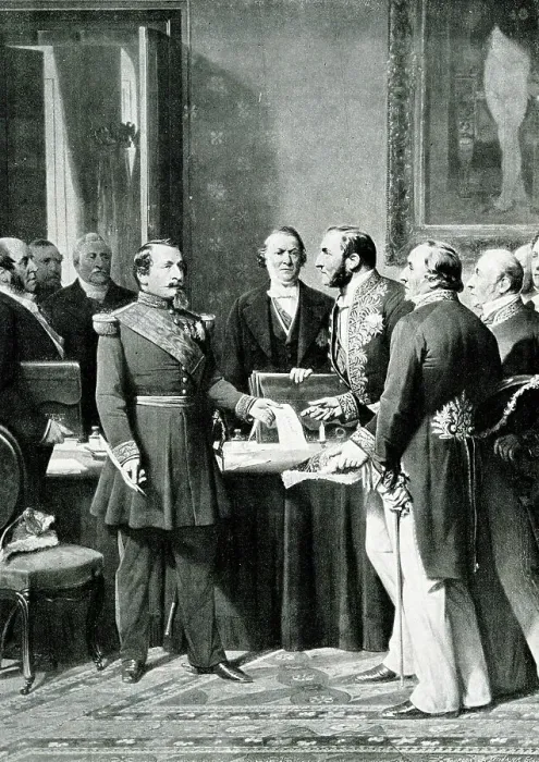 Framed Print : Emperor Napoleon III and Baron Haussmann Framed Print : Emperor Napoleon III and Baron Haussmann