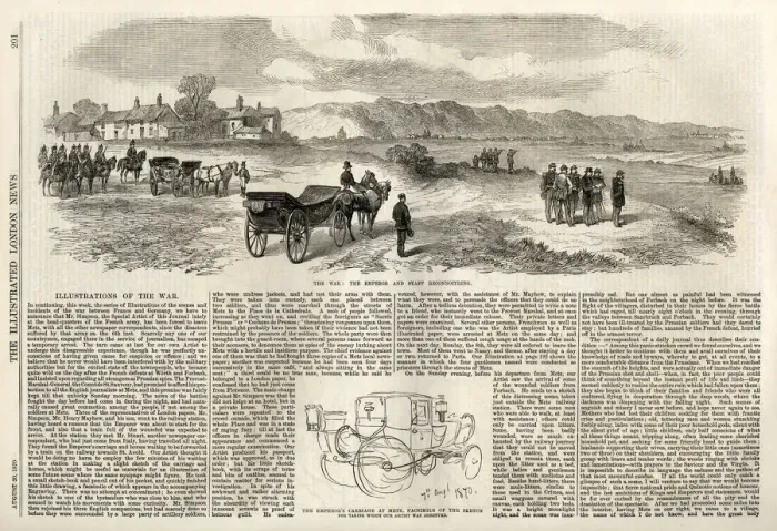 Framed Print : Emperor & staff reconnoitring during the Franco-Prussian War Framed Print : Emperor & staff reconnoitring during the Franco-Prussian War