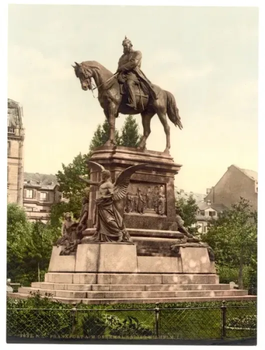 Framed Print : Emperor Williams Monument, Frankfort on Main (i. e. Frankfur Framed Print : Emperor Williams Monument, Frankfort on Main (i. e. Frankfur