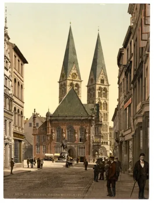 Framed Print : Emperor Williams Place, Bremen, Germany Framed Print : Emperor Williams Place, Bremen, Germany