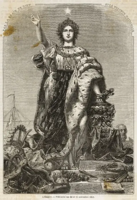 Framed Print : Empire Allegorised Framed Print : Empire Allegorised