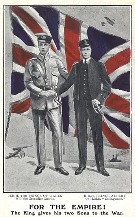 Framed Print : For The Empire! King giving his Two Sons to the War Framed Print : For The Empire! King giving his Two Sons to the War