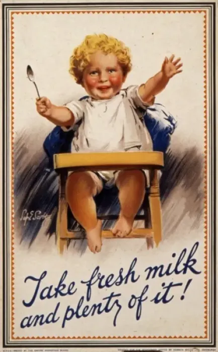Framed Print : Empire Marketing Board milk poster Framed Print : Empire Marketing Board milk poster