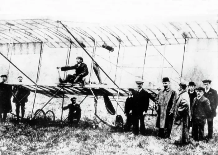 Framed Print : Empress biplane early 1900s Framed Print : Empress biplane early 1900s