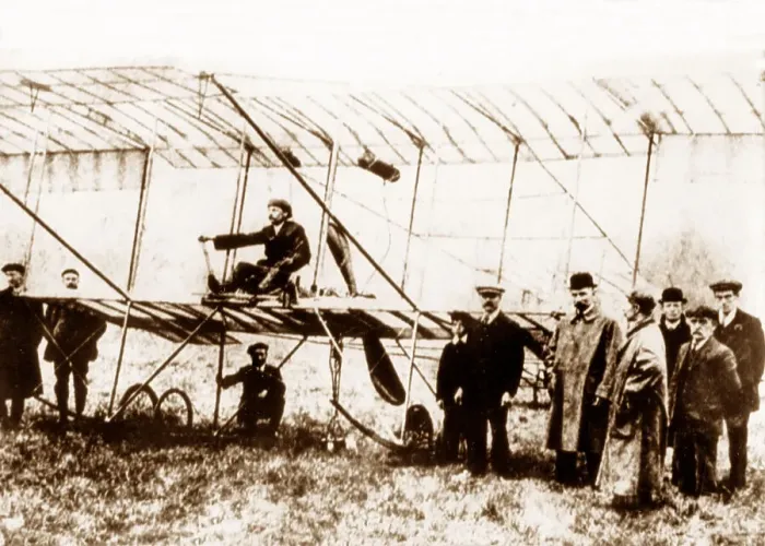 Framed Print : Empress biplane early 1900s Framed Print : Empress biplane early 1900s