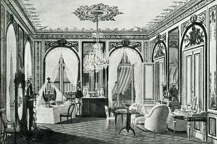 Framed Print : Empress Eugenie's dressing room, Saint-Cloud Palace, Paris Framed Print : Empress Eugenie's dressing room, Saint-Cloud Palace, Paris