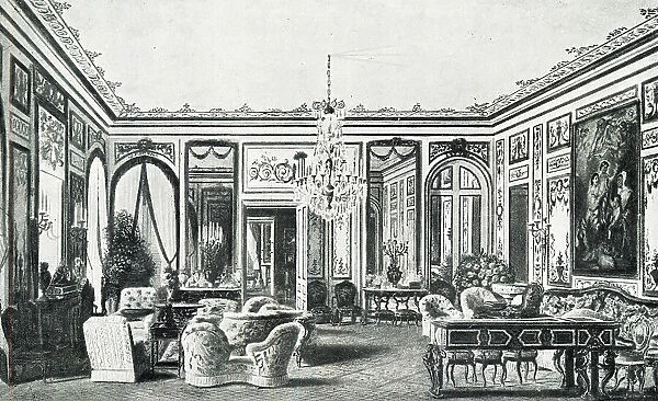 Empress Eugenie's salon, Saint-Cloud Palace, Paris