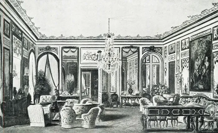 Framed Print : Empress Eugenie's salon, Saint-Cloud Palace, Paris Framed Print : Empress Eugenie's salon, Saint-Cloud Palace, Paris