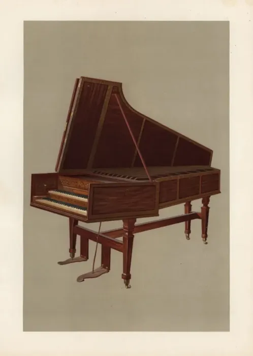 Framed Print : Empress harpsichord by Shudi and Broadwood, 1773 Framed Print : Empress harpsichord by Shudi and Broadwood, 1773