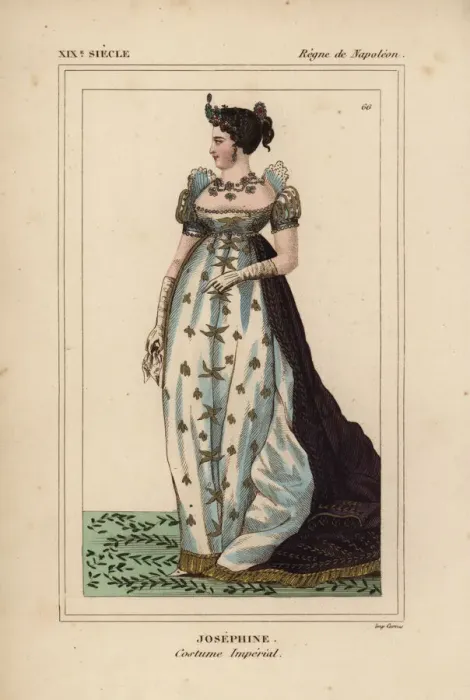 Framed Print : Empress Josephine, ceremonial robes, 1763-1814 Framed Print : Empress Josephine, ceremonial robes, 1763-1814