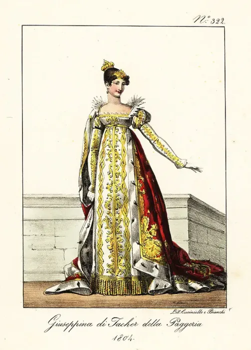 Framed Print : Empress Josephine of France in ceremonial robes, 1804 Framed Print : Empress Josephine of France in ceremonial robes, 1804