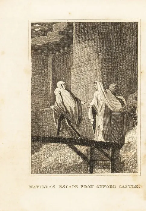 Framed Print : Empress Matilda escaping the siege of Oxford, 1142 Framed Print : Empress Matilda escaping the siege of Oxford, 1142