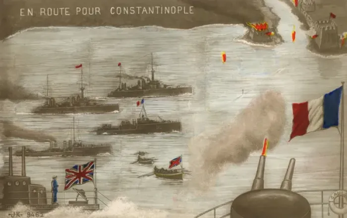Framed Print : En route to Constantinople -WWI Framed Print : En route to Constantinople -WWI