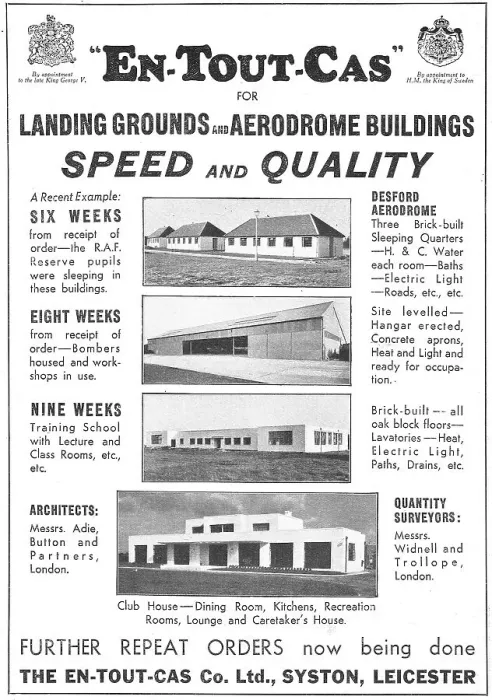 Framed Print : En-Tout-Cas Aerodromes & Hangars Framed Print : En-Tout-Cas Aerodromes & Hangars