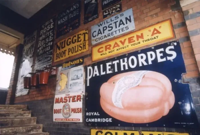 Framed Print : Enamel Advertisements