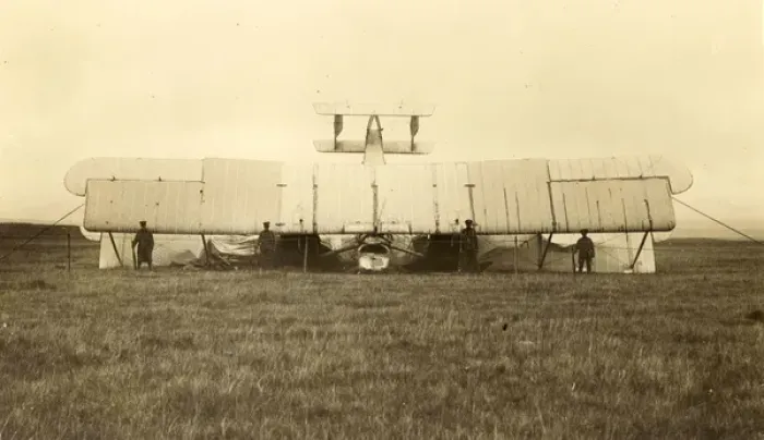 Framed Print : The end of the first direct Atlantic flight of Alcock and Br Framed Print : The end of the first direct Atlantic flight of Alcock and Br