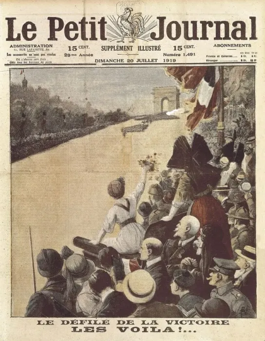 Framed Print : End of the First World War. Le d馩le la victoire Framed Print : End of the First World War. Le d馩le la victoire