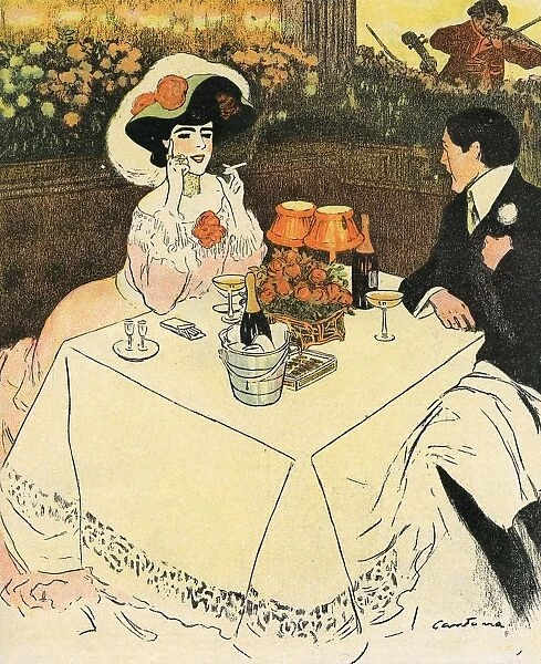 Two at End of Meal 1907