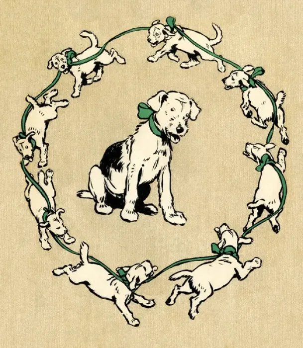 Framed Print : End paper design by Cecil Aldin, Pickles Framed Print : End paper design by Cecil Aldin, Pickles