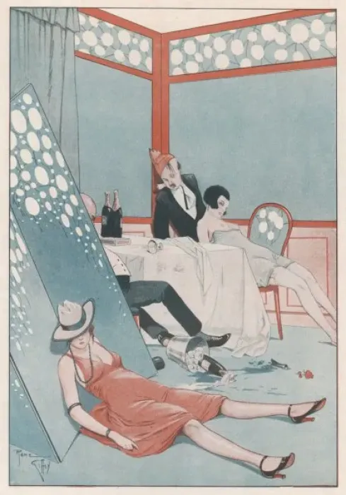 Framed Print : End of Party, 1924 Framed Print : End of Party, 1924