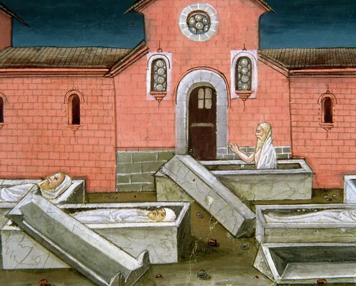 Framed Print : The end of the world and the Last Judgement. The graves were Framed Print : The end of the world and the Last Judgement. The graves were