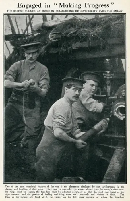 Framed Print : Engaged in Making Progress, WW1 Framed Print : Engaged in Making Progress, WW1