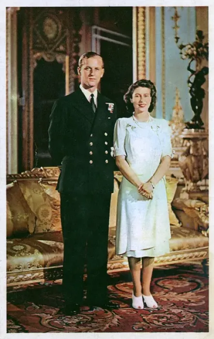Framed Print : Engagement of Princess Elizabeth and Philip Mountbatten Framed Print : Engagement of Princess Elizabeth and Philip Mountbatten