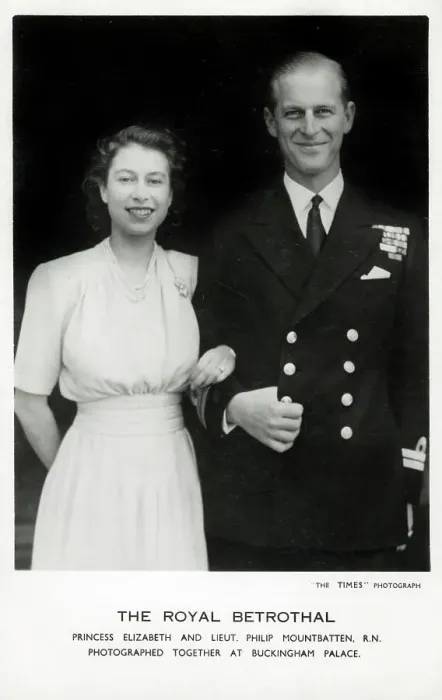 Framed Print : Engagement of Princess Elizabeth and Philip Mountbatten Framed Print : Engagement of Princess Elizabeth and Philip Mountbatten