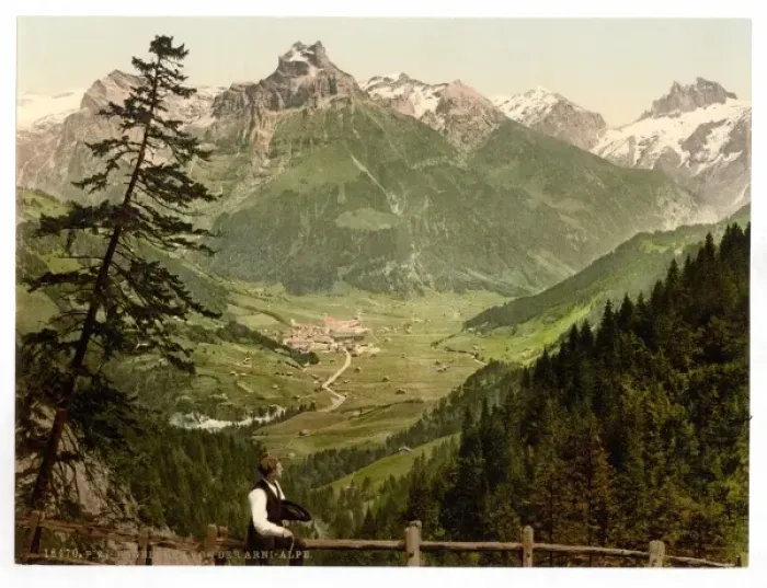 Framed Print : Engelberg Valley, from the Arni Alps, Unterwald, Switzerland Framed Print : Engelberg Valley, from the Arni Alps, Unterwald, Switzerland