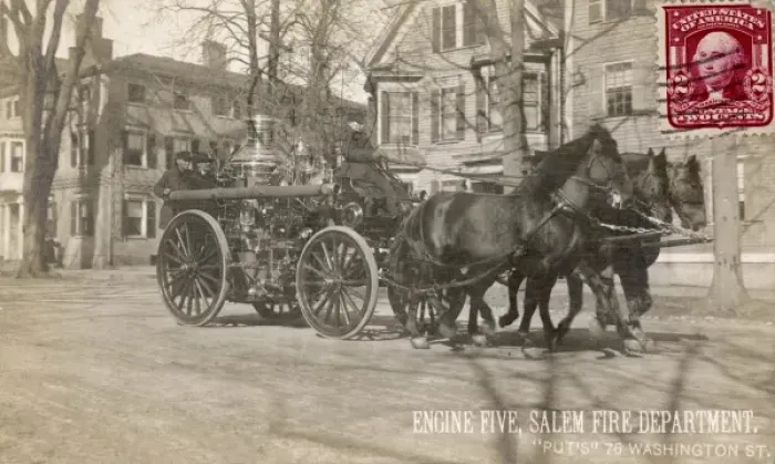 Framed Print : Engine Five, Salem fire department Framed Print : Engine Five, Salem fire department