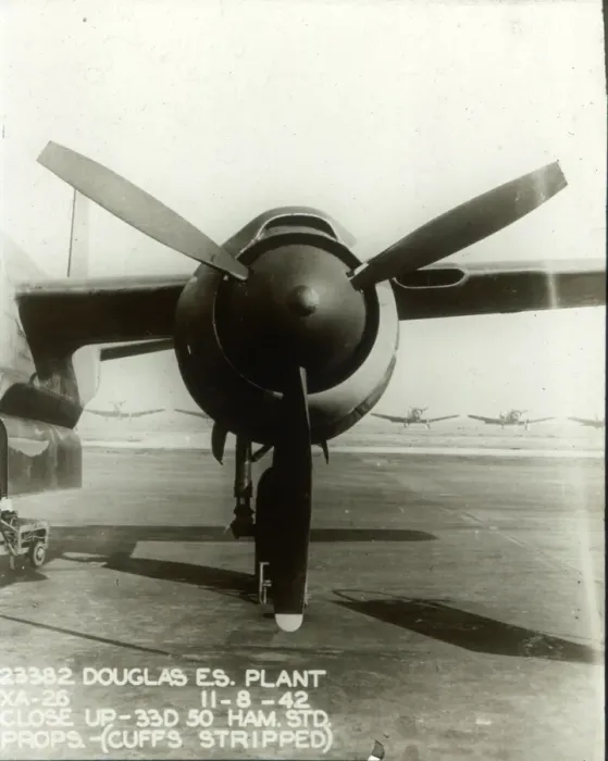 Framed Print : Engine installation on the Douglas XA-26 Invader Framed Print : Engine installation on the Douglas XA-26 Invader