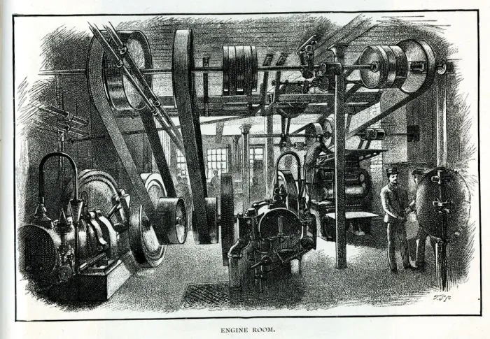 Framed Print : Engine Room, Black & White magazine Framed Print : Engine Room, Black & White magazine
