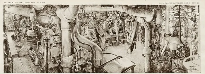 Framed Print : The Engine Room of HMS Mauritius Framed Print : The Engine Room of HMS Mauritius