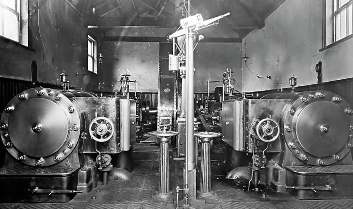 Framed Print : Engine room in a woollen mill in Bradford Framed Print : Engine room in a woollen mill in Bradford