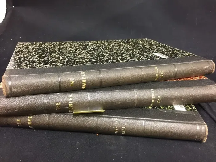 Framed Print : The Engineer, three bound volumes, 1910-1911 Framed Print : The Engineer, three bound volumes, 1910-1911