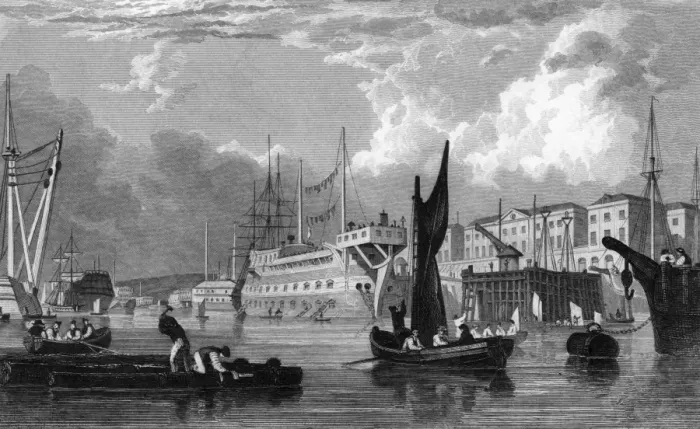Framed Print : England / Devonport / 1832 Framed Print : England / Devonport / 1832