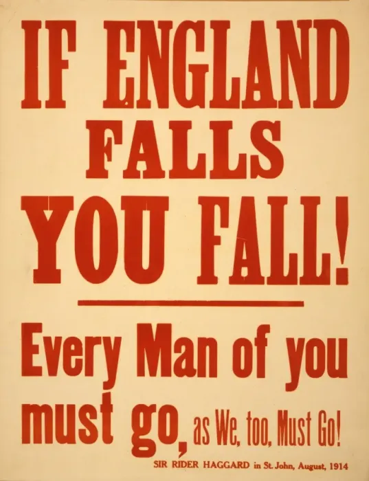 Framed Print : If England falls you fall! Every man of you must go, as we Framed Print : If England falls you fall! Every man of you must go, as we