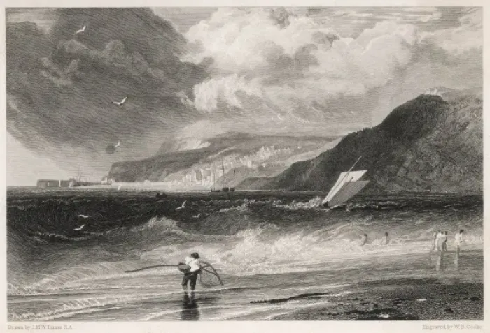 Framed Print : England / Lyme Regis 1814 Framed Print : England / Lyme Regis 1814