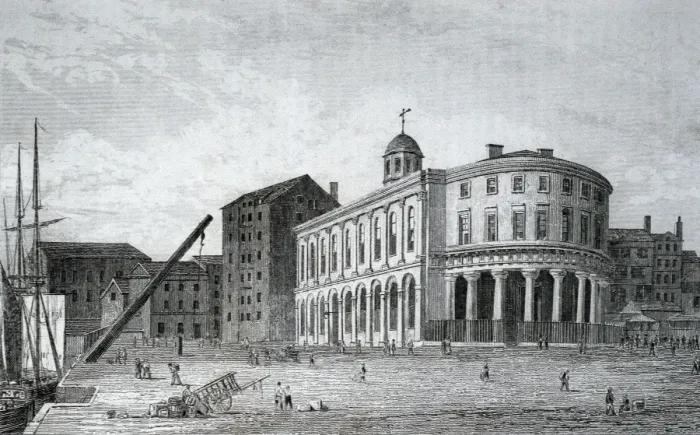 Framed Print : ENGLAND. Newcastle Stock Exchange (19 century)