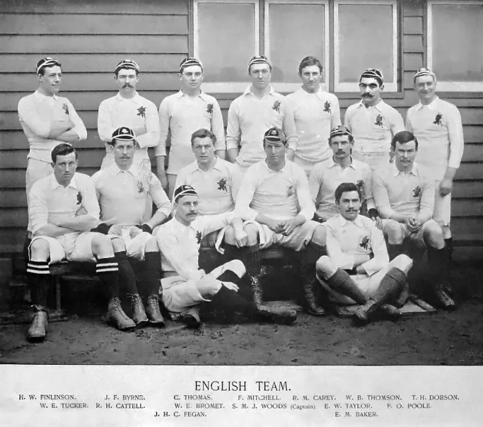Framed Print : England Rugby Team in the 1890s Framed Print : England Rugby Team in the 1890s