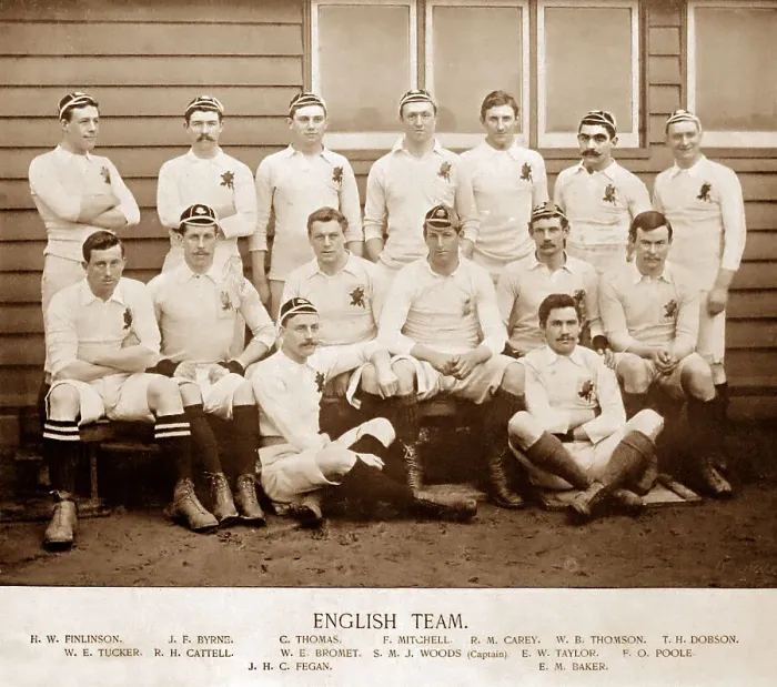 Framed Print : England Rugby Team in the 1890s Framed Print : England Rugby Team in the 1890s