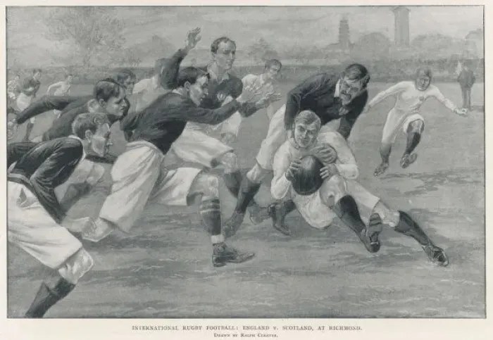Framed Print : England Vs Scotland 1903 Framed Print : England Vs Scotland 1903